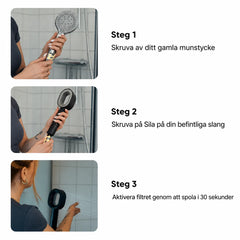 Sila- Duschhuvudet för friskare hud och hår